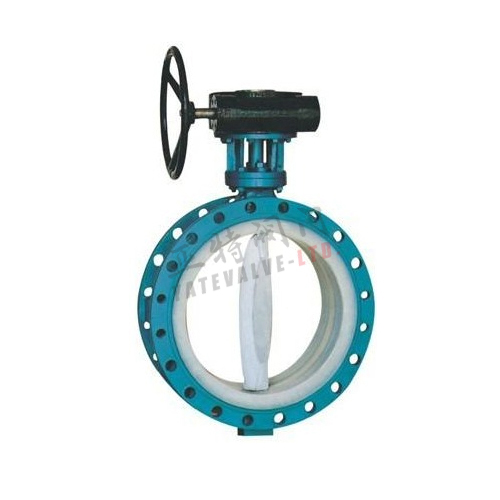 人生就是搏防腐蜗轮对夹衬氟蝶阀