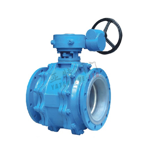 人生就是搏防腐蜗轮衬氟球阀